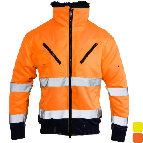 Kurtka ostrzegawcza Benefit Hi-VI Bomber OAB3