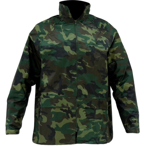 Kurtka przeciwdeszczowa moro